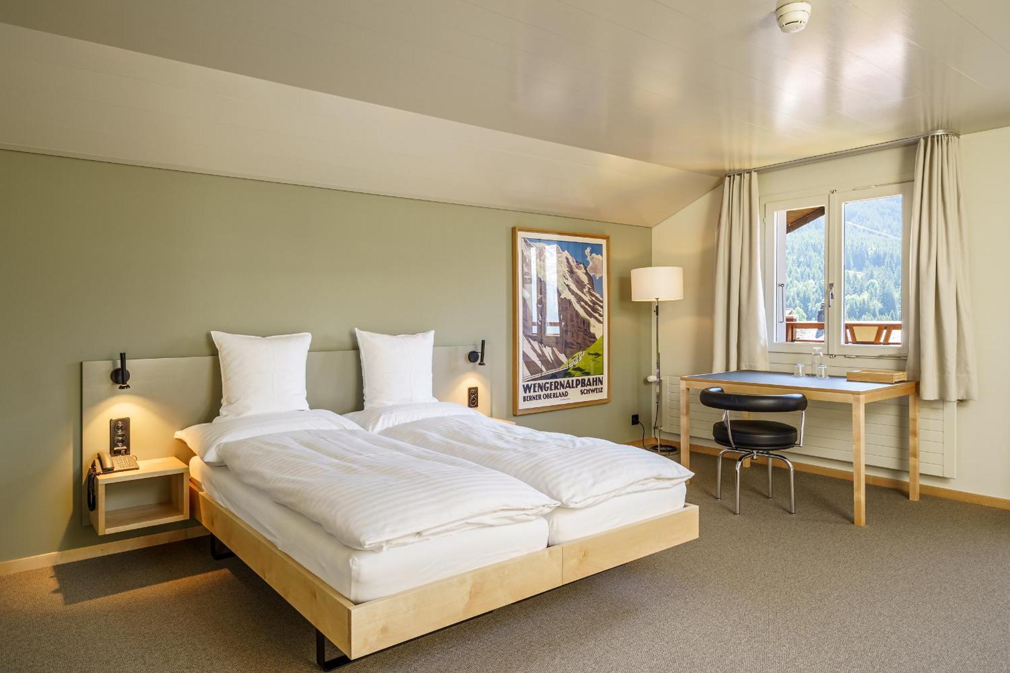 Hotel Alpenruhe - Vintage Design Hotel Wengen Rom bilde