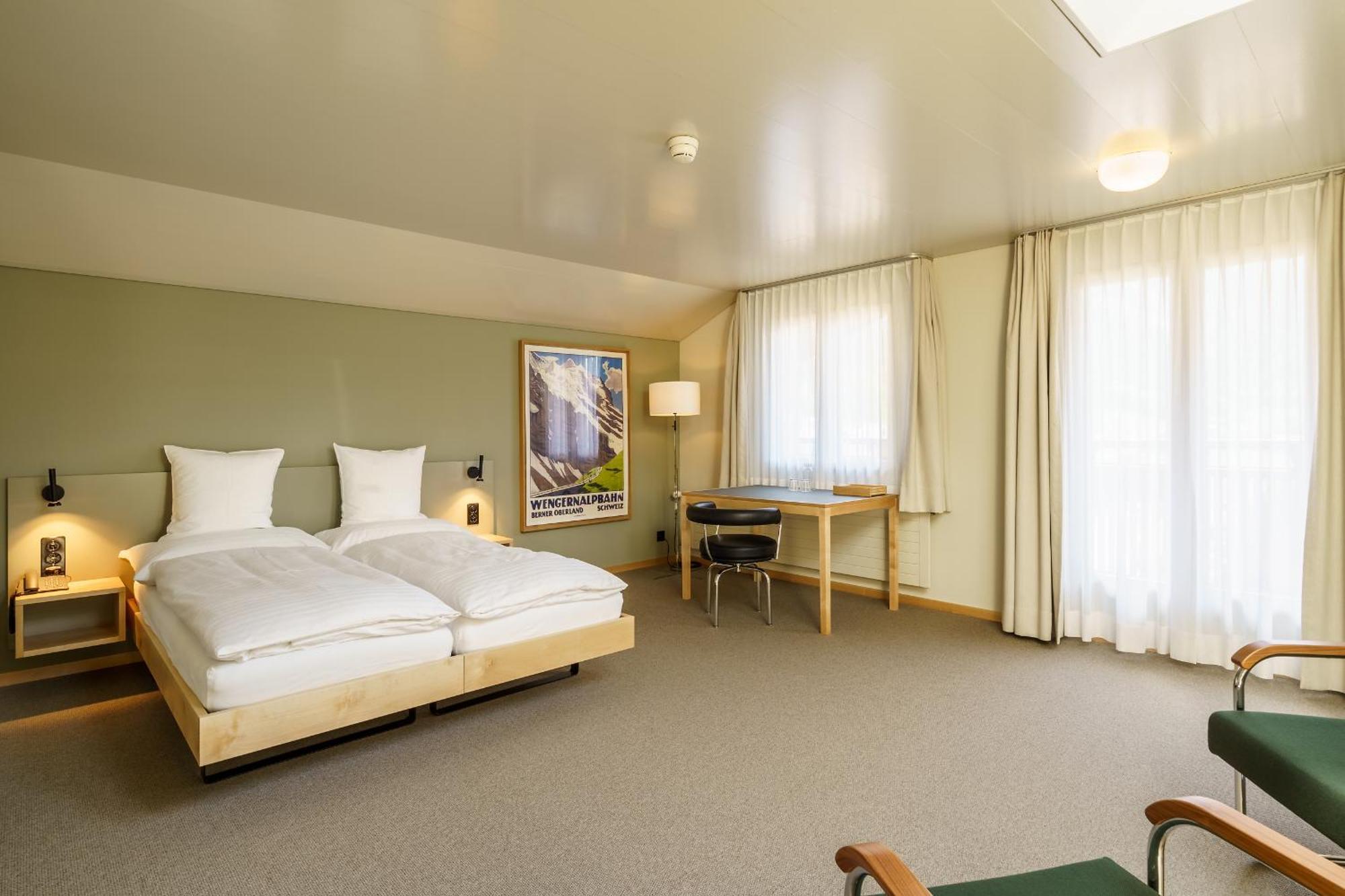 Hotel Alpenruhe - Vintage Design Hotel Wengen Rom bilde